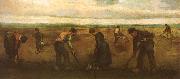 Farmers Planting Potatoes (nn04), Vincent Van Gogh